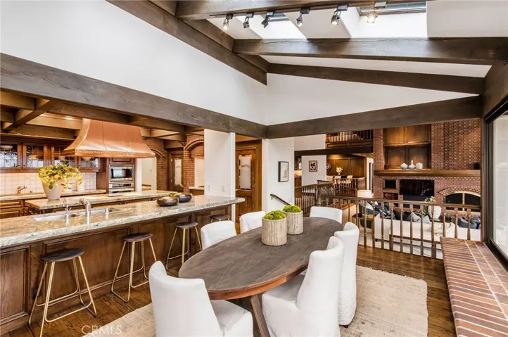 View of additional eating area in main kitchen