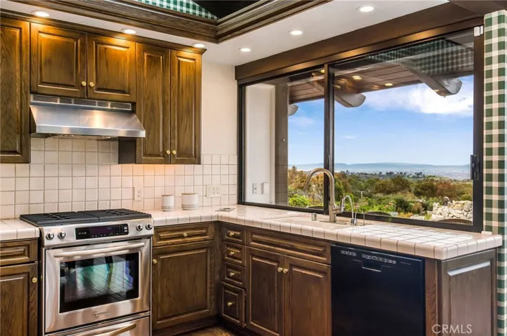 View from the game room kitchen