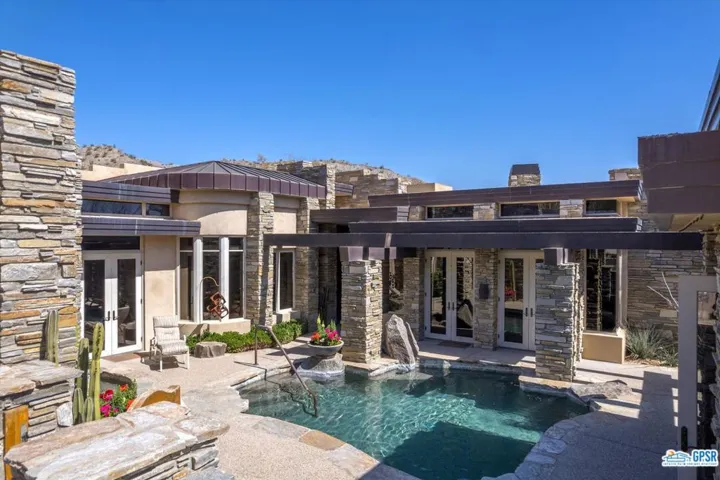 Front Courtyard and Pool Area from Front Gate