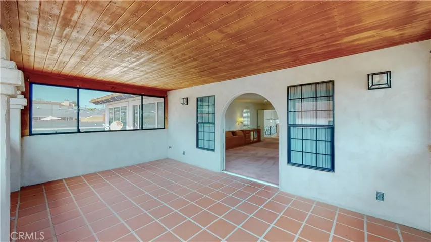 Primary suite's private balcony