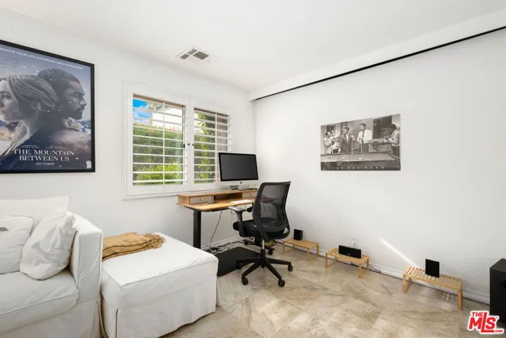 Den / Office with a View of Pool