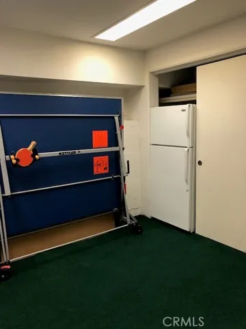 Refrigerator/Storage & Game Area of Lower Level