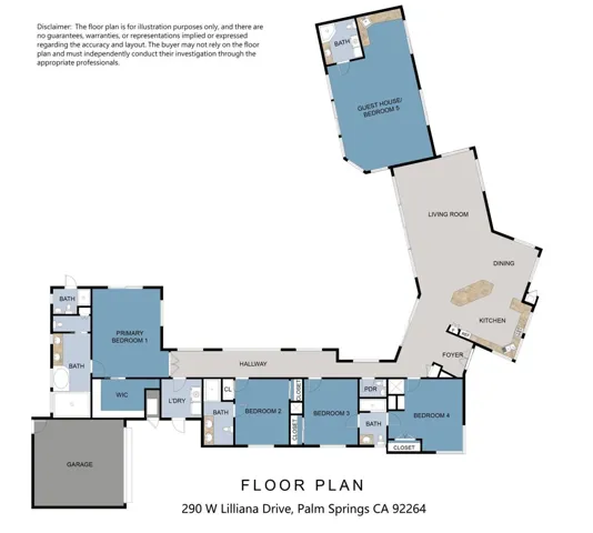 290 W Lilliana Dr - Floor Plan
