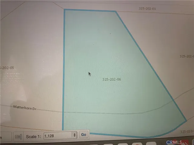 This is the map of this property with the widest part facing Matterhorn