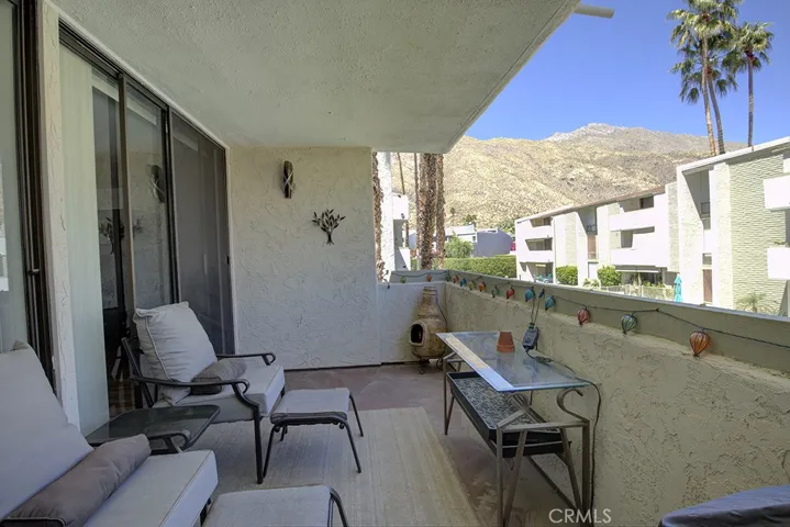 Balcony Facing West towards Mountain