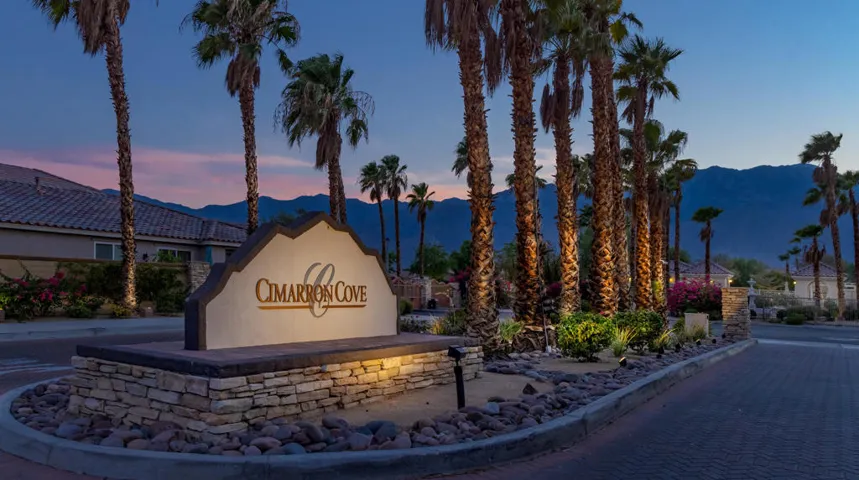 Cimarron Cove Entry Evening