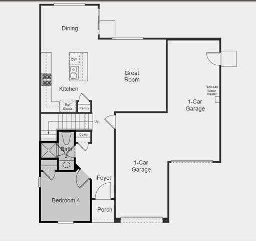 Structural options include: downstairs bedroom and full bath.