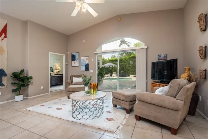 Walk right out to the pool and spa from the family room.