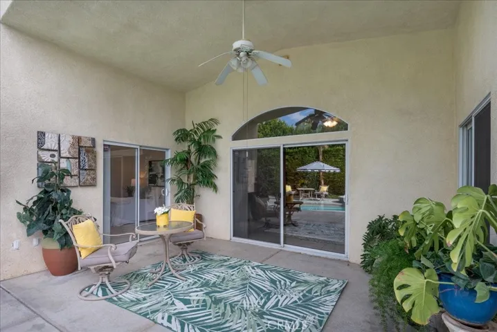 The covered patio which is really perfect for those hot and sunny Summer days.