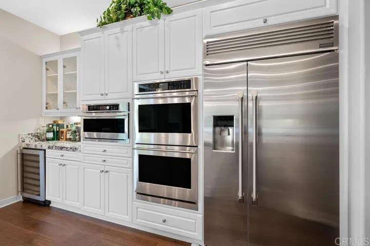 Built-in Refrigerator, Double Ovens, Microwave & Wine Fridge