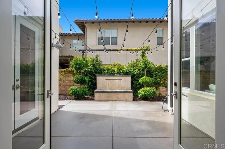 Side Courtyard with Water Fountain