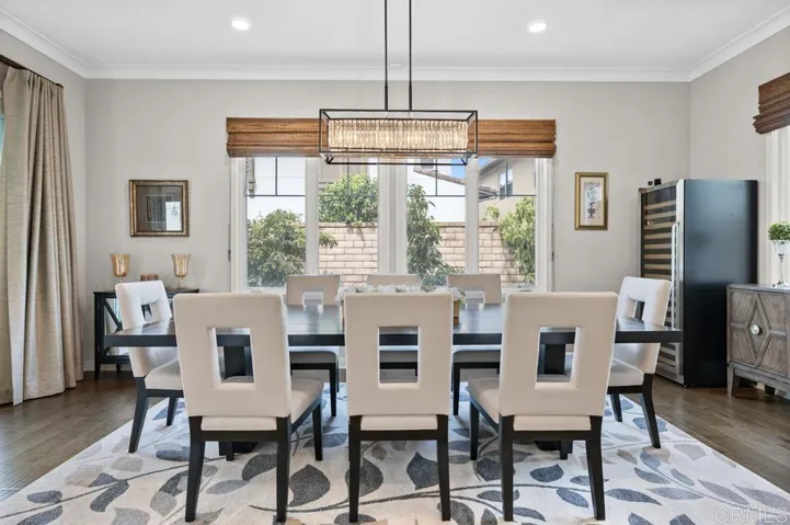Spacious Dining Room with Large Table with Seating for  10-12 People