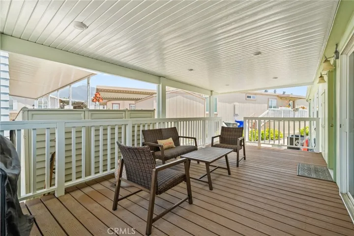 The Alumawood patio with lights is less than a year old.

