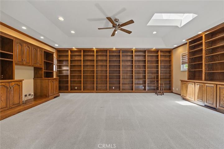 Upstairs bonus room.  Was used as an office/library.