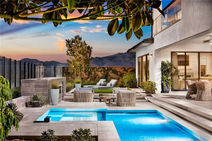 Outdoor Patio Detail: Sunset Coastal Contemporary - Skyline Collection
INCLUSIONS: Fully Furnished model home, professionally decorated with designer finishes throughout and lush landscaping. 
EXCLUSIONS: Model home sold as is.
