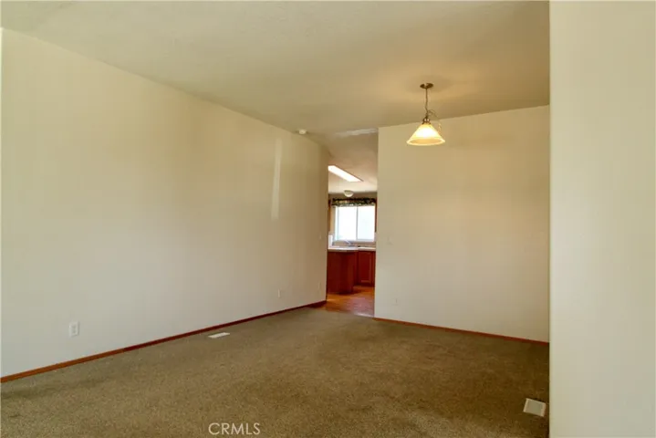 Separate dining area