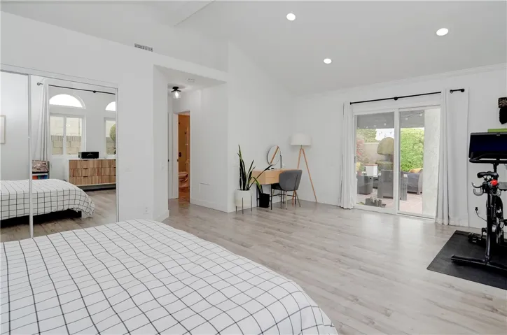 Master Bedroom. Big walk in closest paired with spacious master.