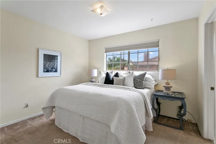 Main bedroom with attached bathroom.