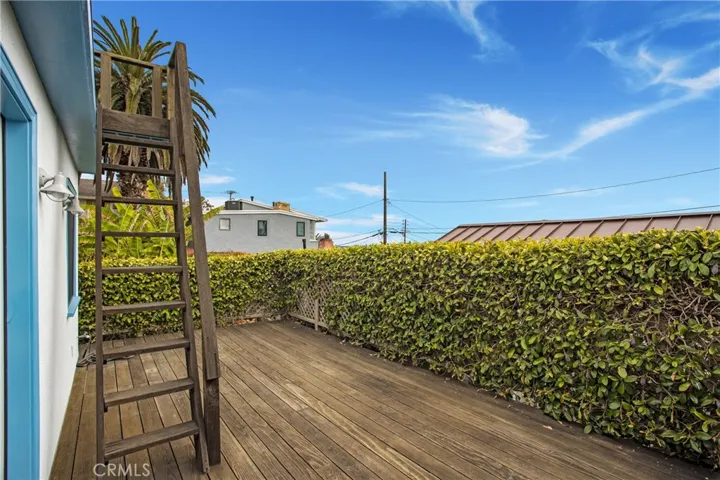 Spacious deck with ocean views