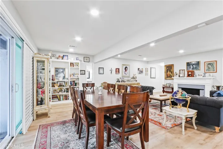 Casual dining from kitchen view