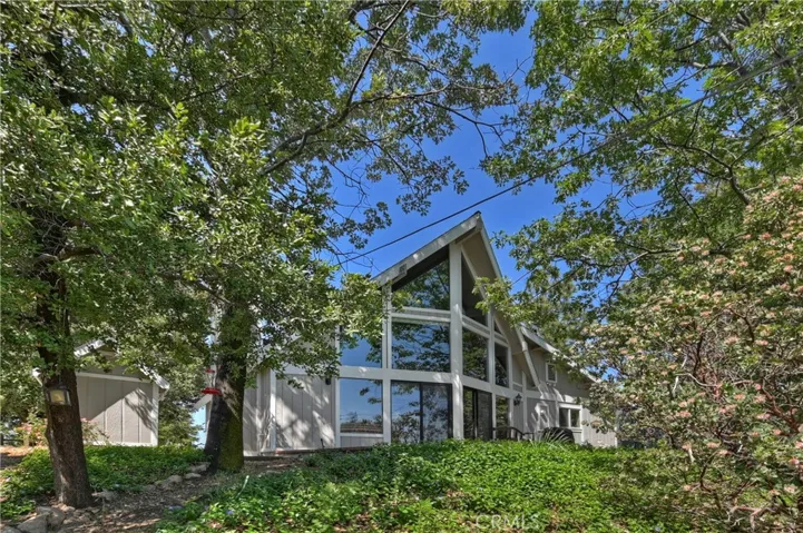 From The Back Yard, Showcasing The Towering Dual Pane Windows
