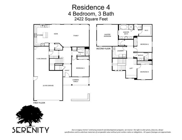Standard floorplan layout on Lot 15-71