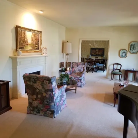Living Room with Dining Room in Back