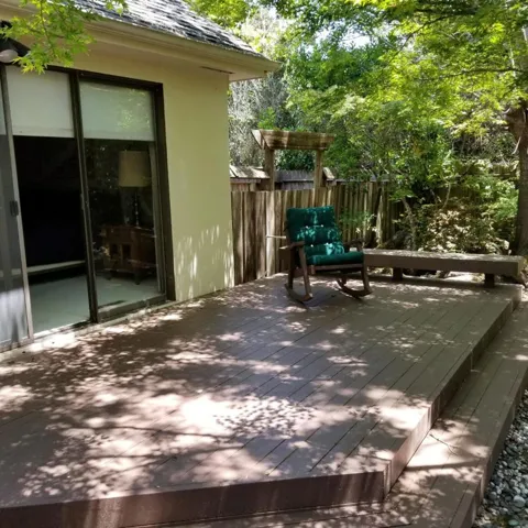Private Yard Outside Master Bedroom