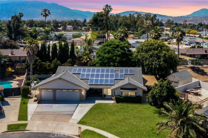 Front aerial home digitally enhance photos