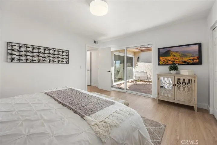 Master bedroom looking out to atrium