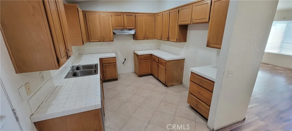 Kitchen with Tile Counter-tops