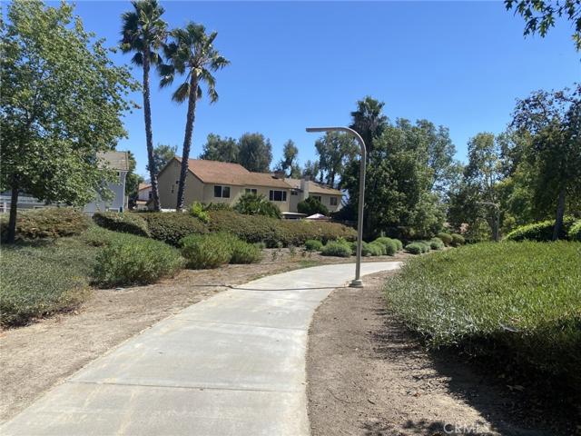 Trails behind property