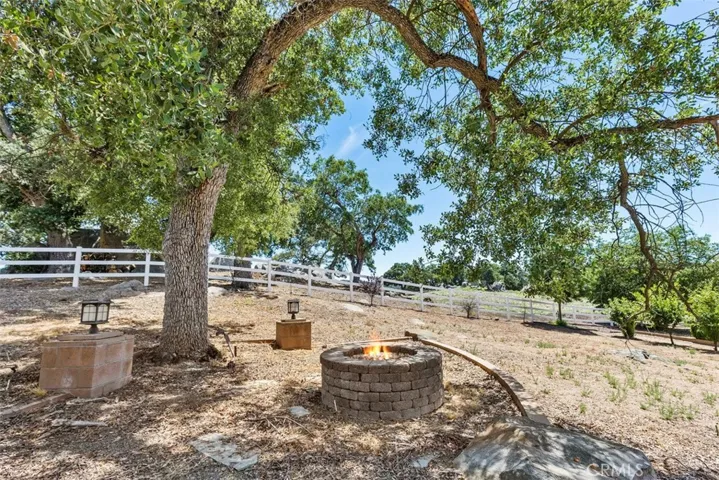 one of three fire pits