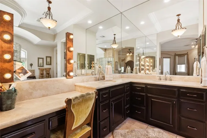 Primary bathroom with vanity