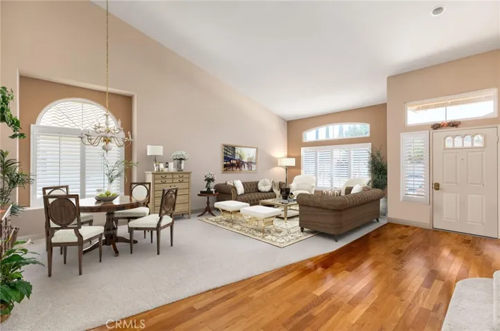 living room staged