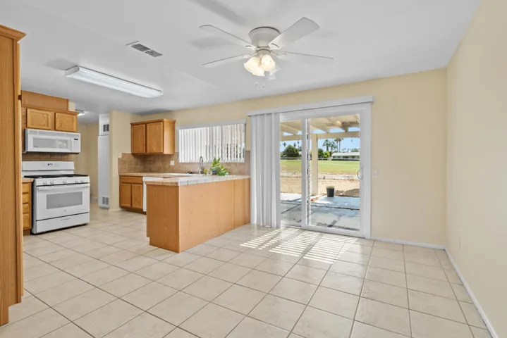 kitchen and dining