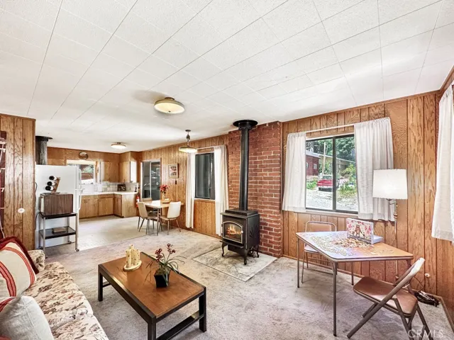 Second Home Living Room with newer fire feature.