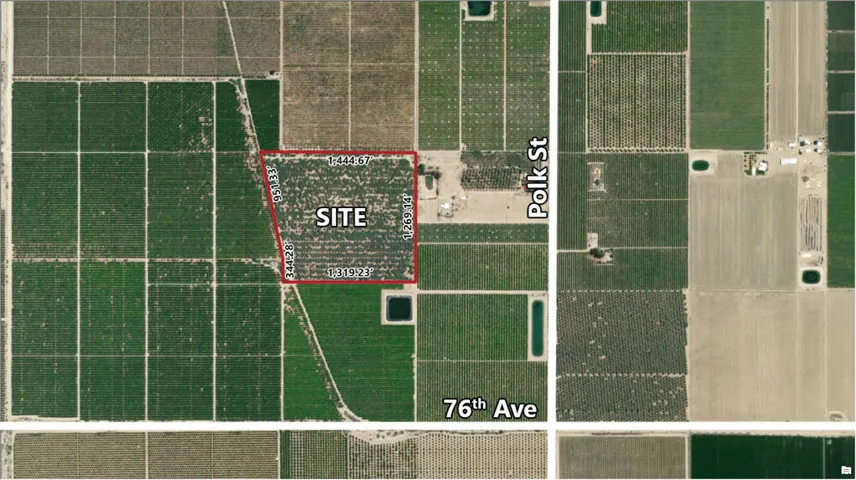 40.74 AC Polk St, TH Parcel Map