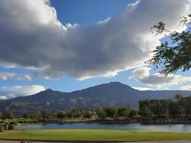 Lake and mountain view