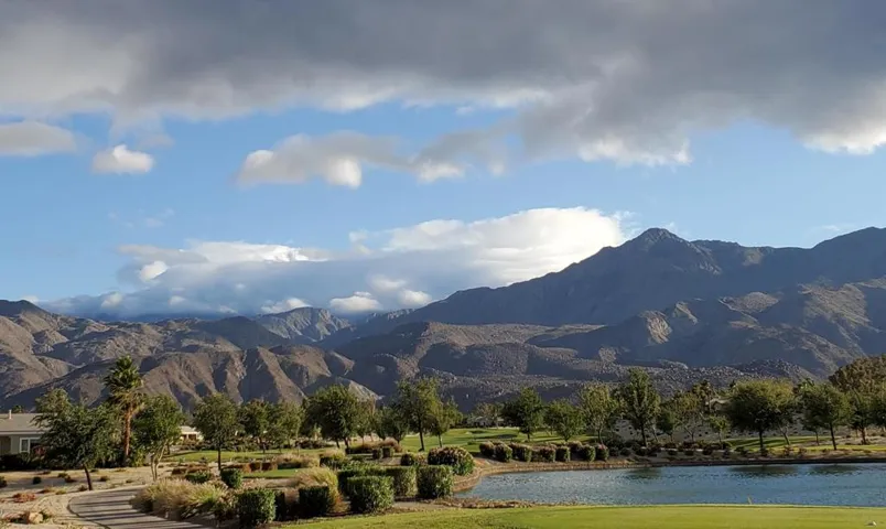 Lake and mountain view