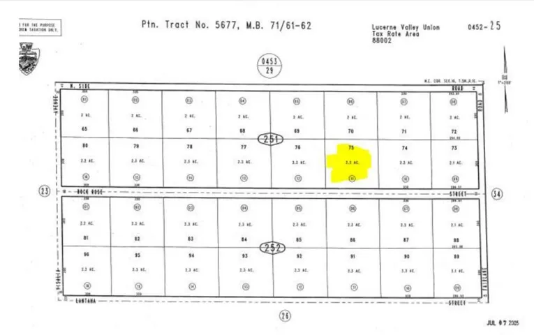 rock rose plat map