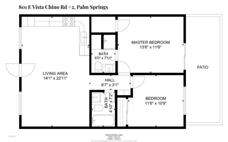801 E Vista Chino 2, Palm Springs, California 92262