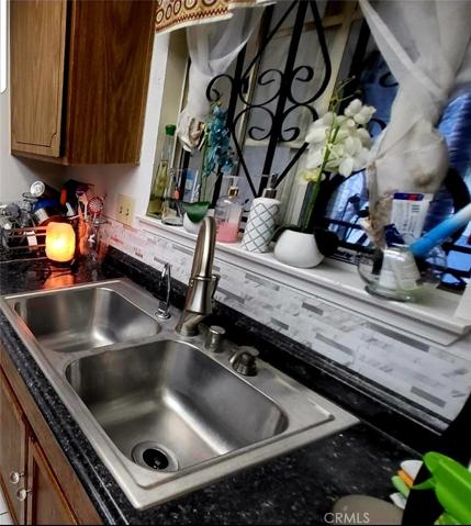 Kitchen sink with a cute window