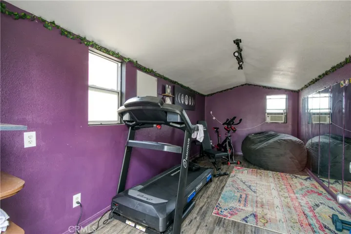 Outdoor detached Structure used for a fitness room