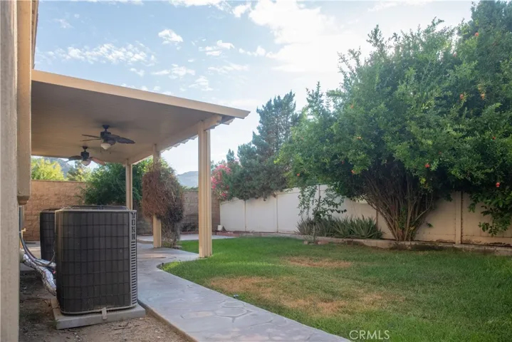 backyard with alumawood patio cover
