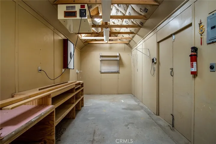 INSIDE STORAGE BUILDING