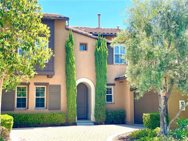 Front with Interlocking  driveway & 2 car garage