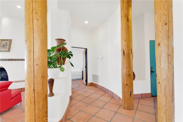 Hallway to laundry and master
