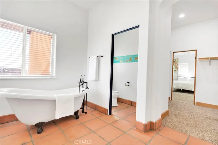 Tub and separate toilet