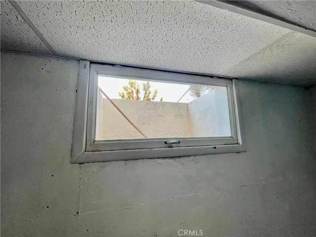 2 large windows light up the basement.

